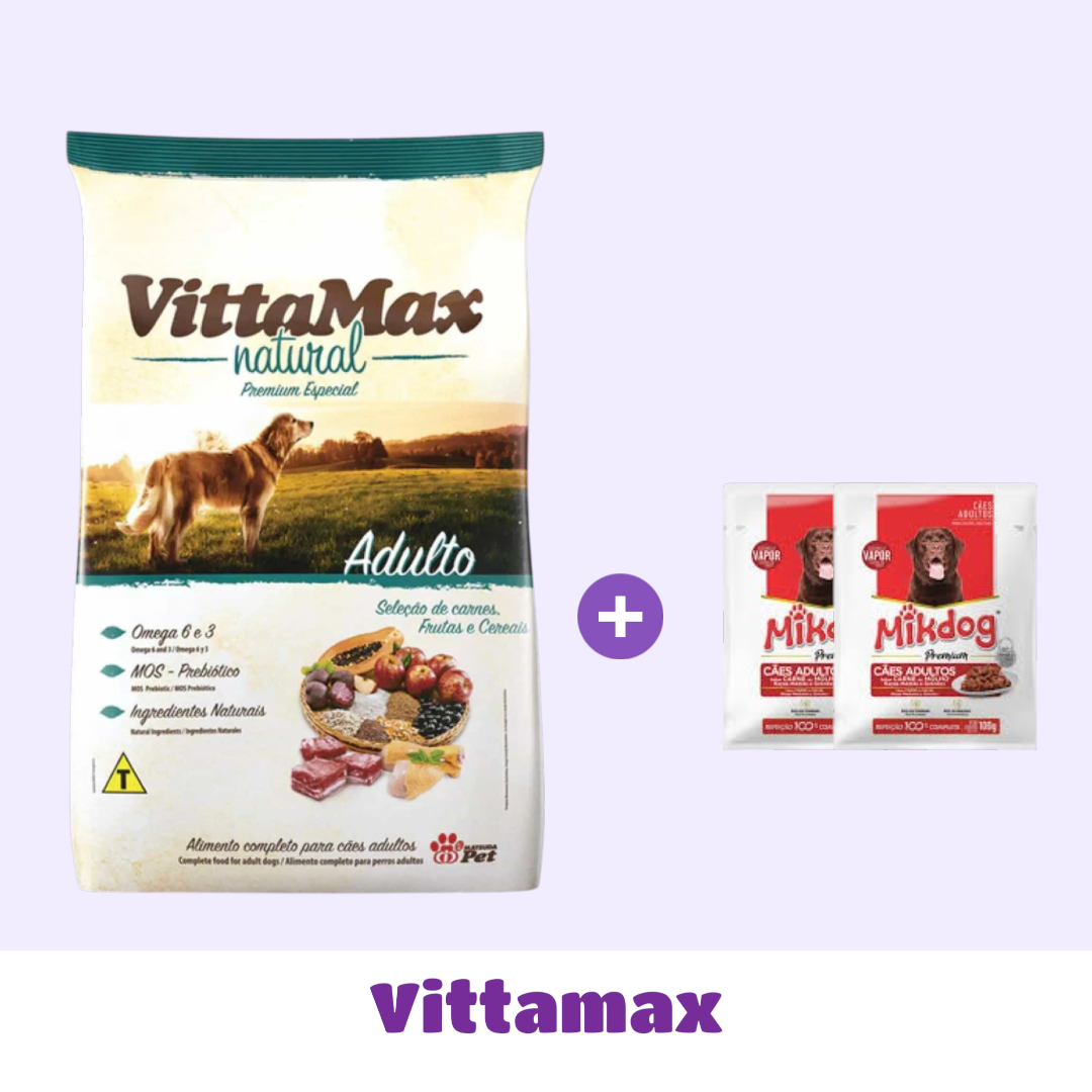 VITTAMAX NATURAL 15 KG + SNACK 🎁