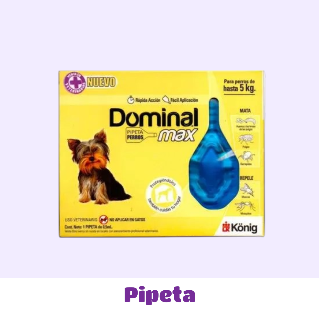 PIPETA PERRO HASTA 5 KG DOMINAL