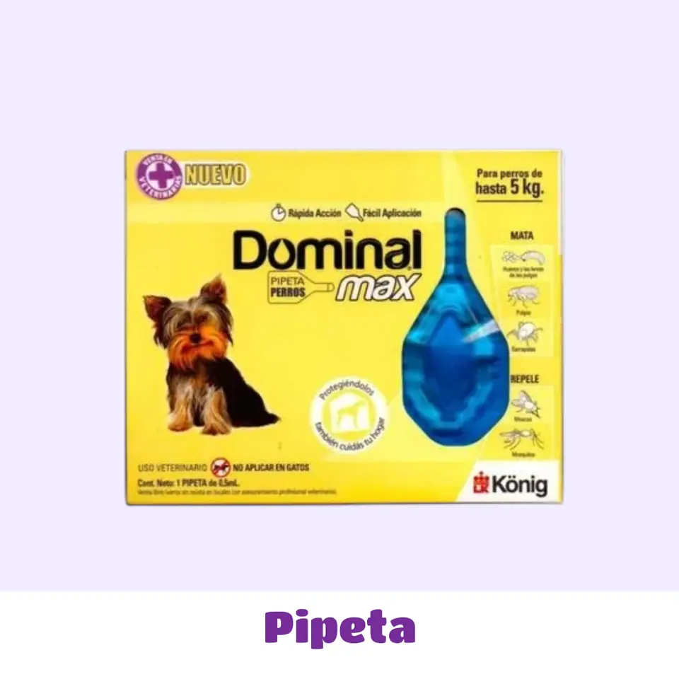 PIPETA PERRO HASTA 5 KG DOMINAL