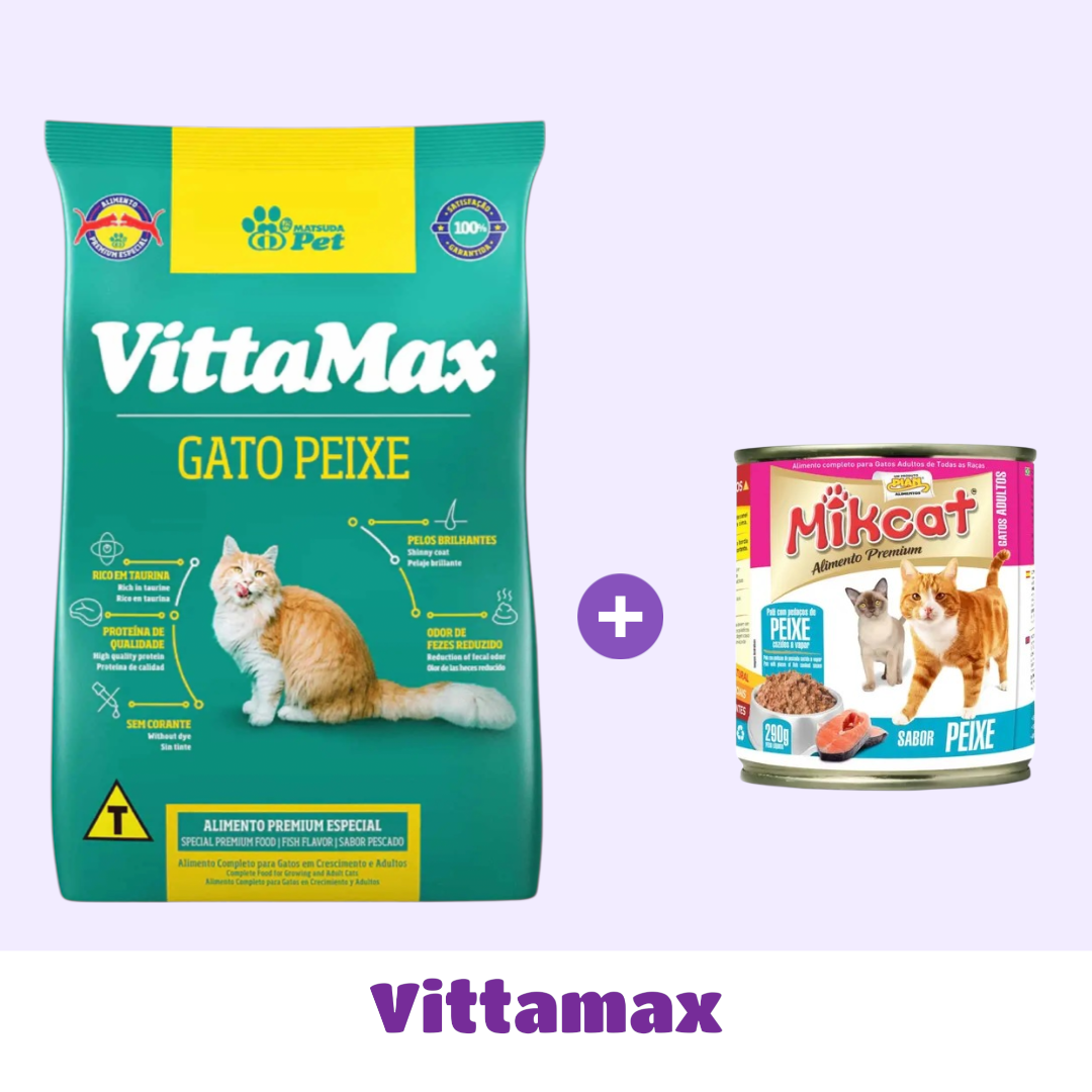 VITTAMAX GATO (pescado) 25 KG + SNACK DE 🎁