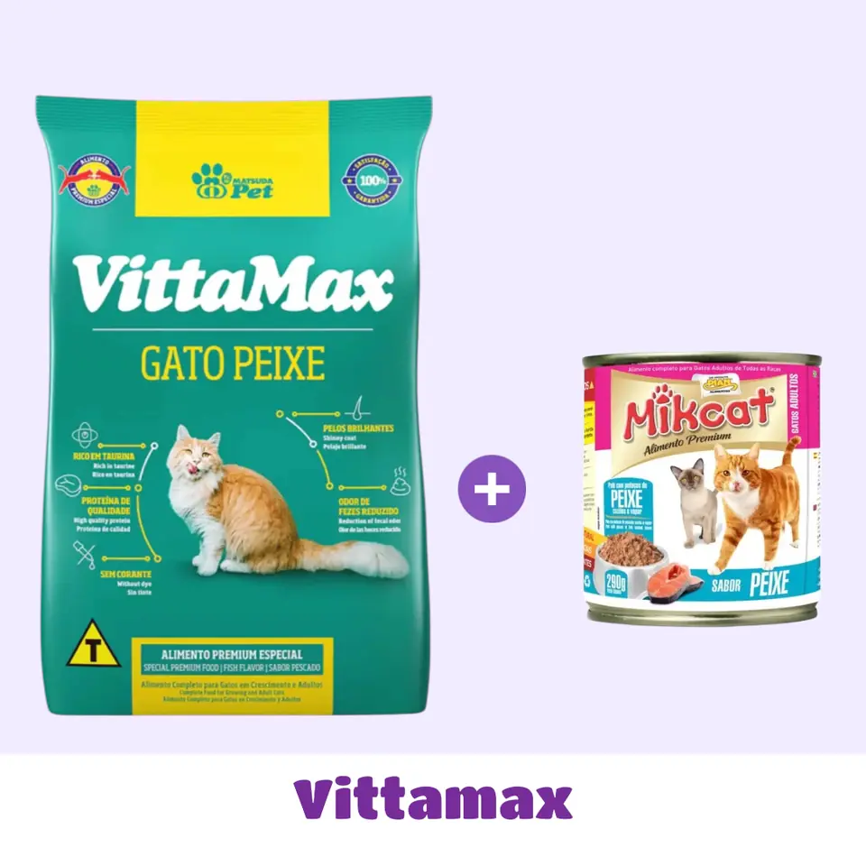 VITTAMAX GATO (pescado) 25 KG + SNACK DE 🎁
