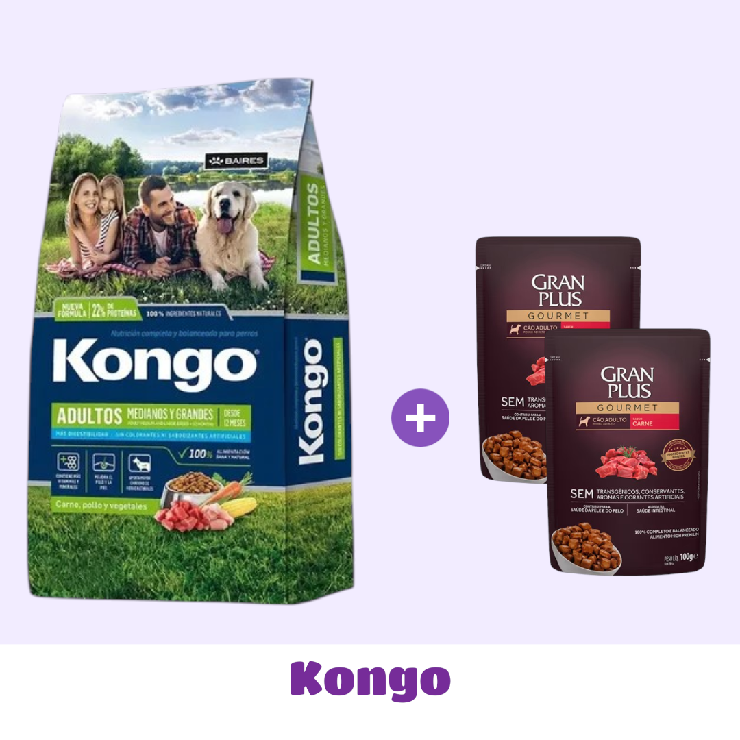 KONGO TRADICIONAL 24 KG + SALSAS DE 🎁