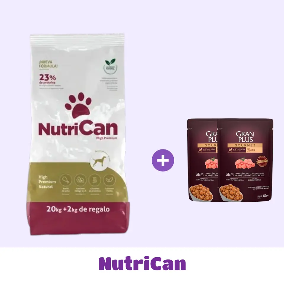 NUTRICAN 20 + 2 KG + SNACK DE 🎁