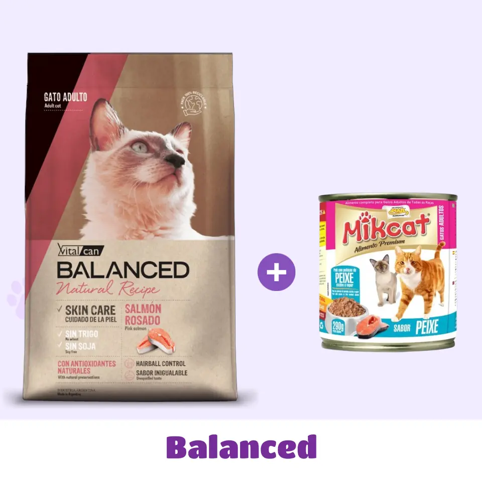 BALANCED GATO ( SALMÓN ) 9 KG + PATÉ