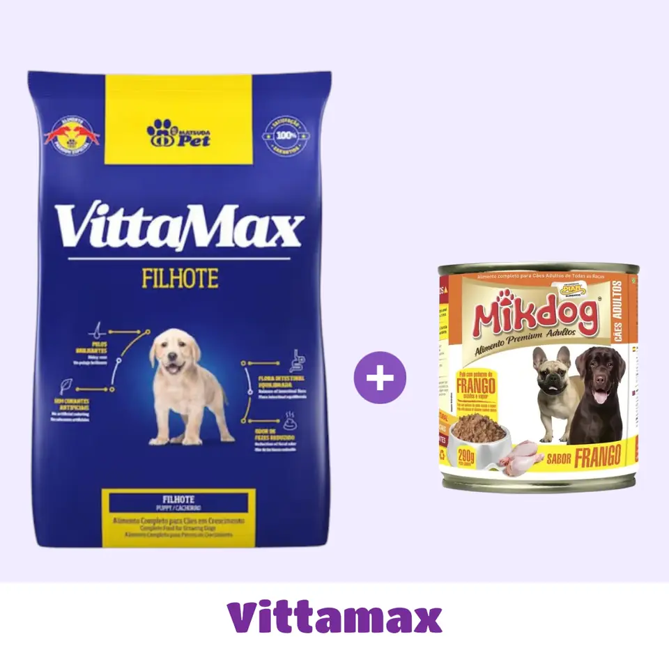 VITTAMAX CACHORRO 15 KG + SNACK 🎁