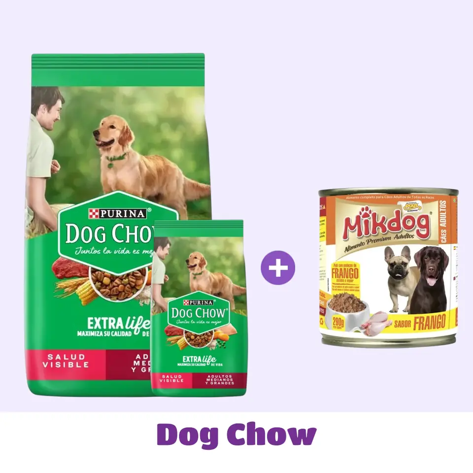 DOG CHOW 21+3 KG + PATÉ DE 🎁