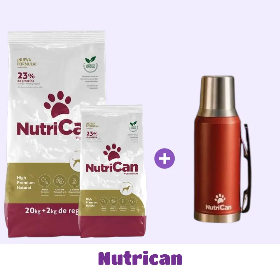 COMBO NUTRICAN 30 KG + TERMO DE 🎁