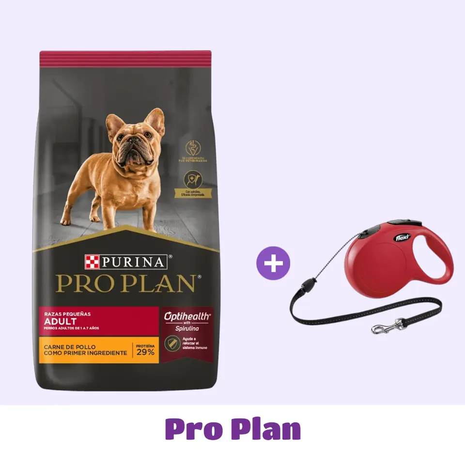 PRO PLAN RAZAS PEQUEÑAS 7,5 KG + CORREA 🎁