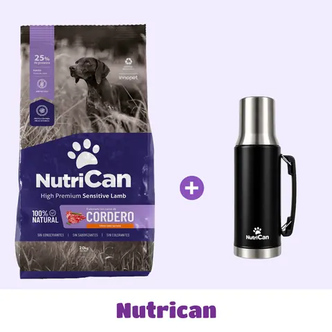 NUTRICAN CORDERO 20 KG + TERMO DE 🎁