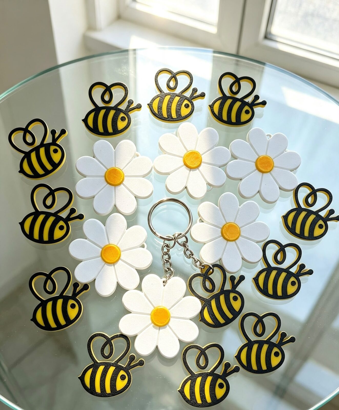 LLAVERO ABEJA + MARGARITA
