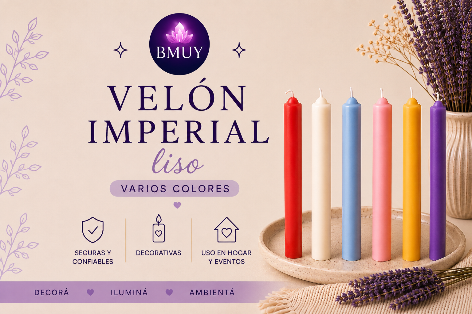 Velón Imperial liso