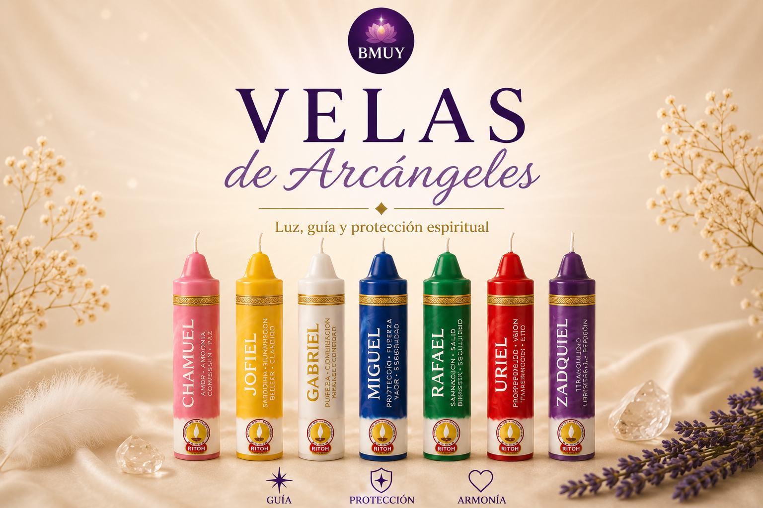 Velas de Arcángeles (chicas)