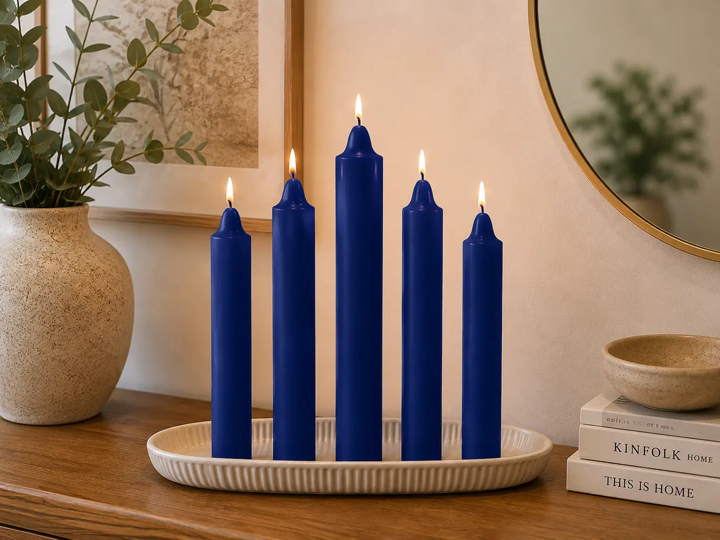 Vela Segura Lisa x12 Azul