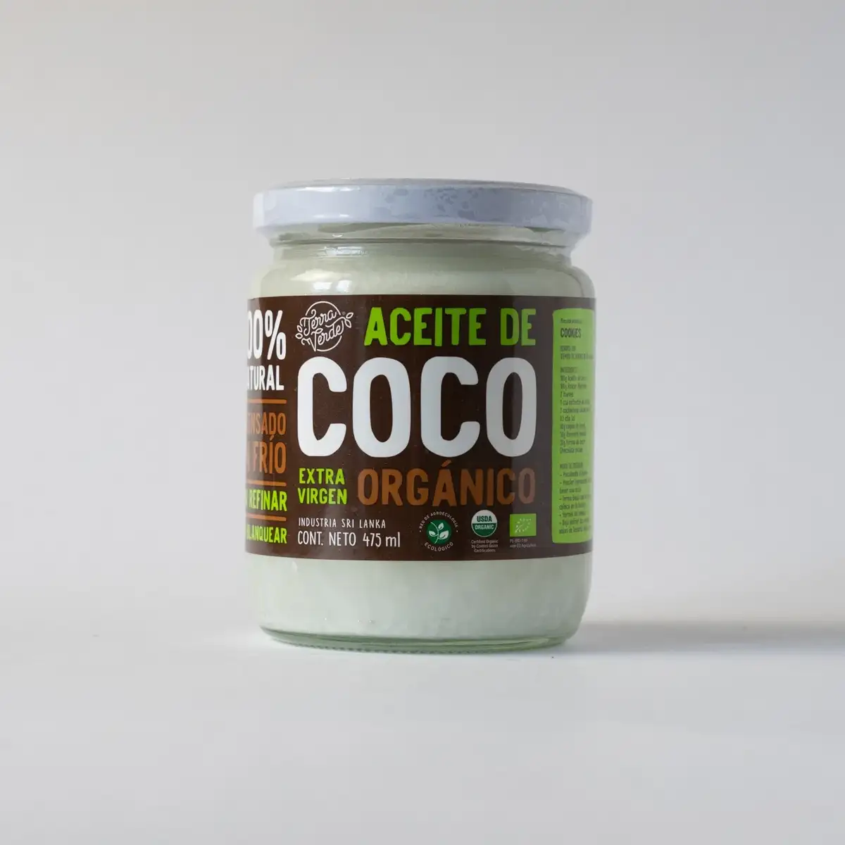 Aceite de coco organico Terra Verde