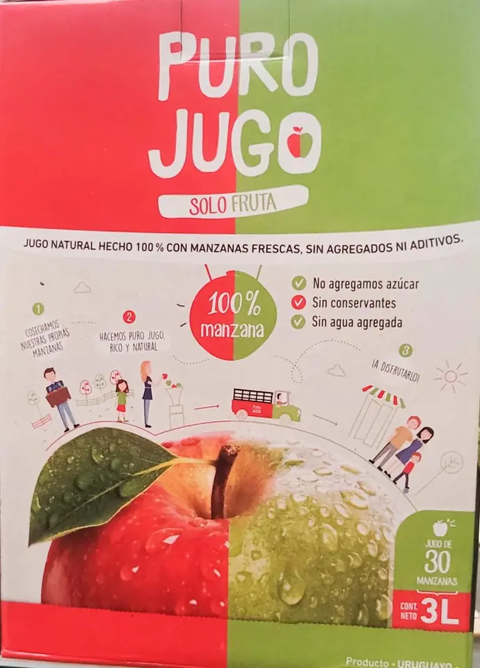Jugo de manzana Puro Jugo 3lt