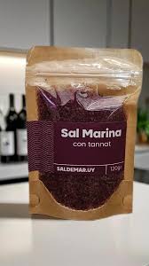 Sal marina natural en grano al Tannat  120grs