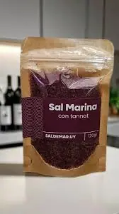 Sal marina natural en grano al Tannat  120grs