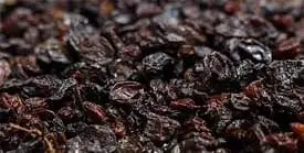 Pasas de uva negra