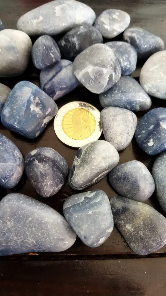 Cuarzo azul rolado