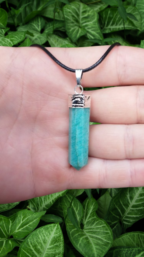 Collar Piedra Amazonita M