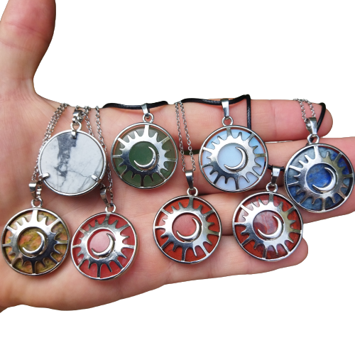 Collar Sol Y Luna con piedra