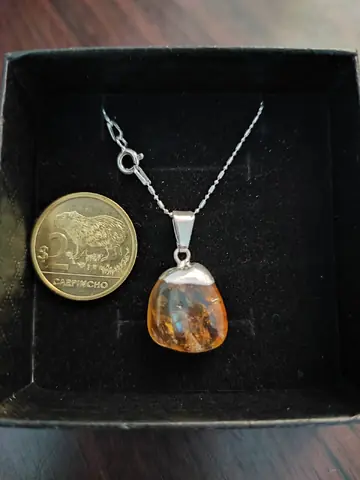 Cadena de plata 925 con piedra Citrino