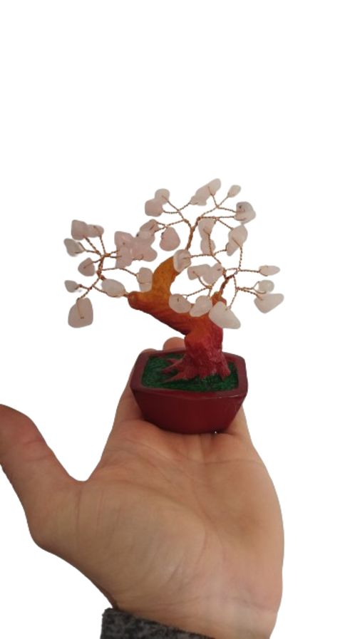 Arbolito de la vida Cuarzo Rosa M