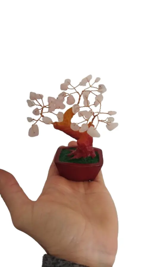 Arbolito de la vida Cuarzo Rosa M