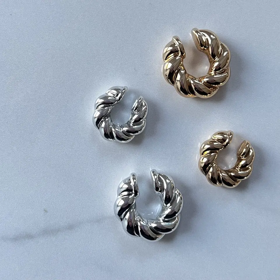 Ear cuff chunky torneado