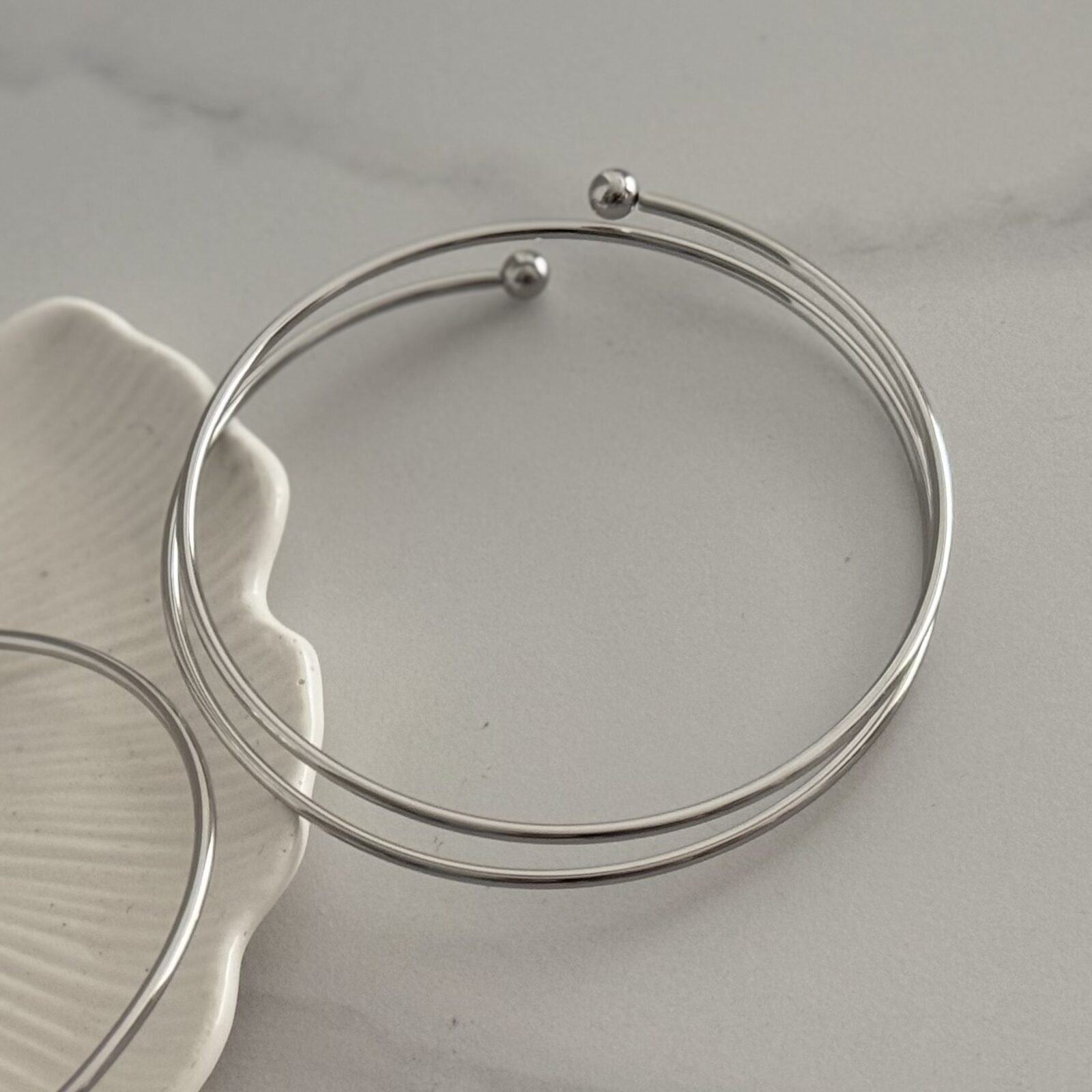 Brazalete Lina plateado