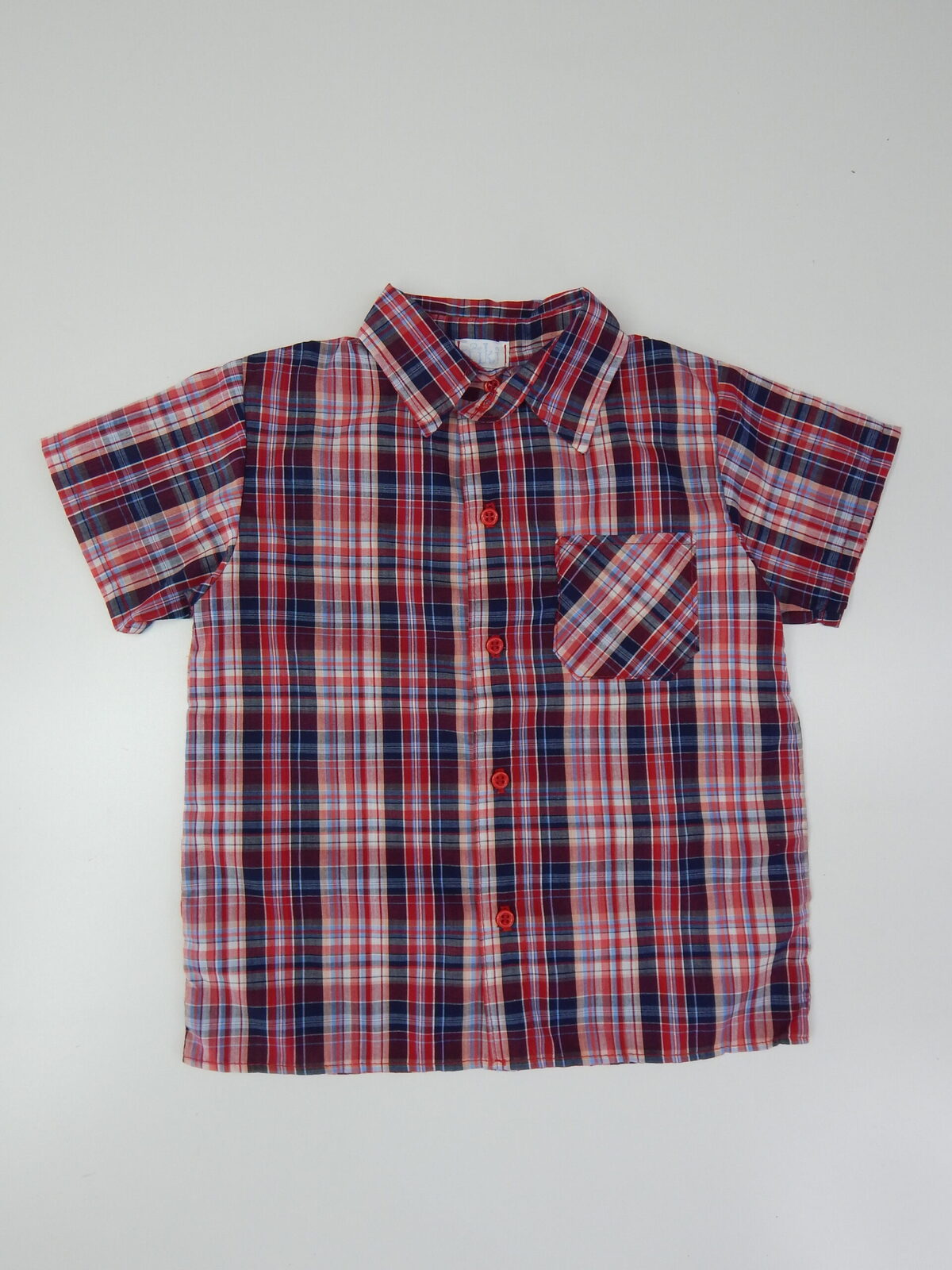 Camisa Tiki en Cuadrillé | Manga Corta