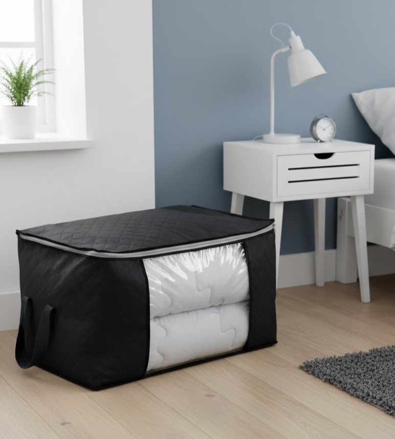 Caja Organizadora con Visor 70x50x30cm Negro