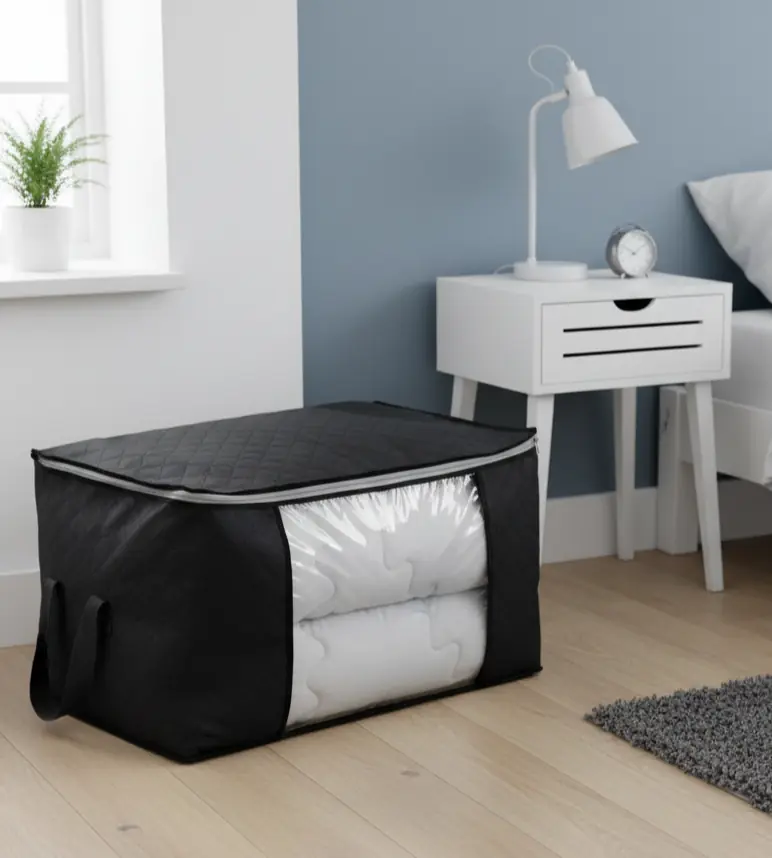 Caja Organizadora con Visor 70x50x30cm Negro
