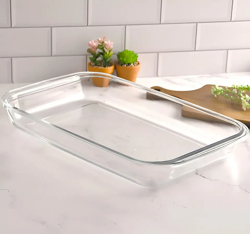 Asadera Nadir Marinex vidrio rectangular 2.2L 34x20 cm