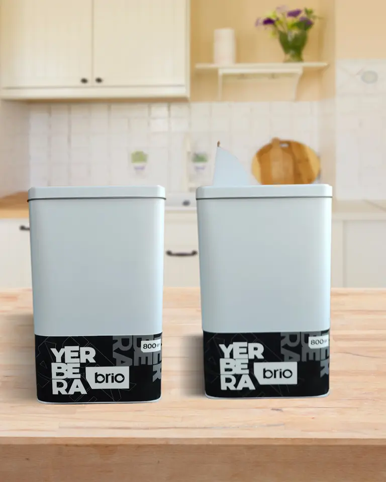 Yerbera rectangular Brio 800g