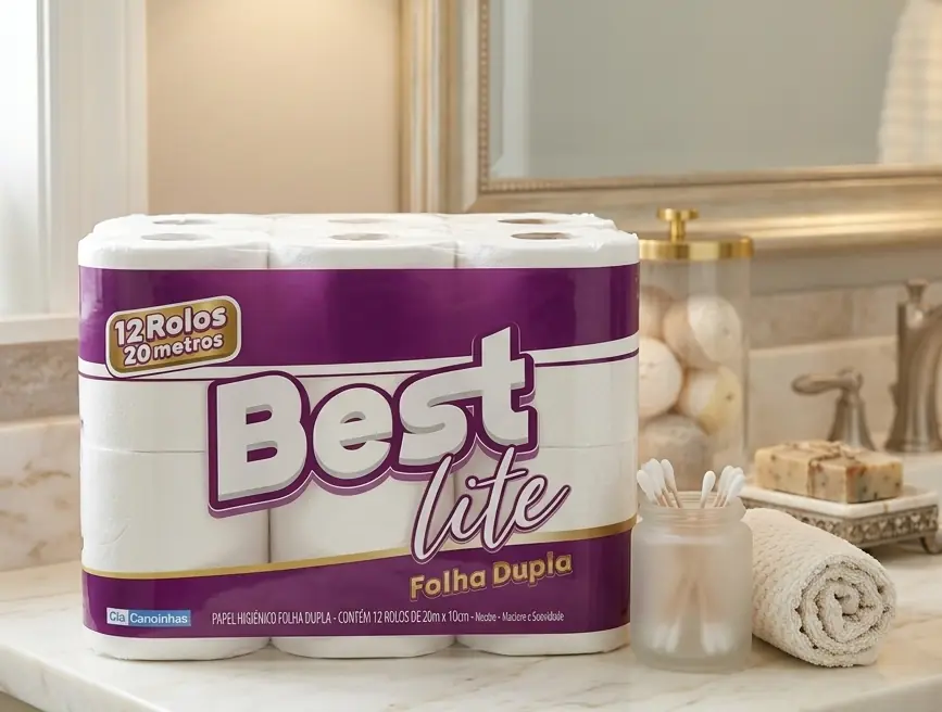 Papel Higiénico Best Lite Doble Hoja 20m X12 Rollos
