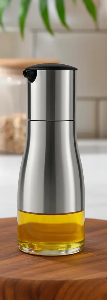 Aceitera/vinagrera Acero Inox Y Vidrio 250ml