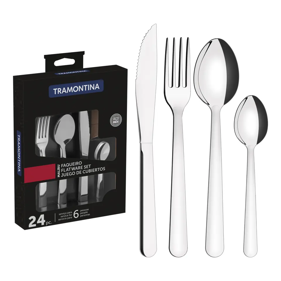 Juego cubiertos Tramontina 24p