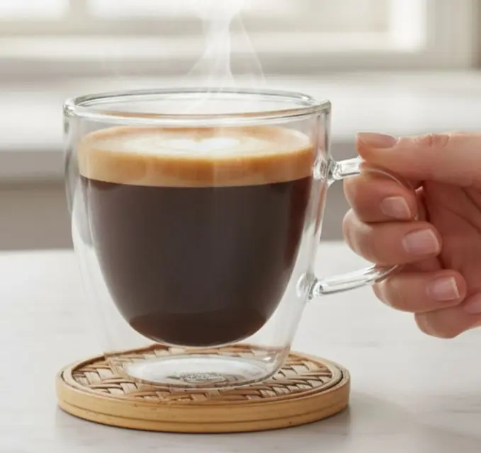 Taza doble vidrio 250ml