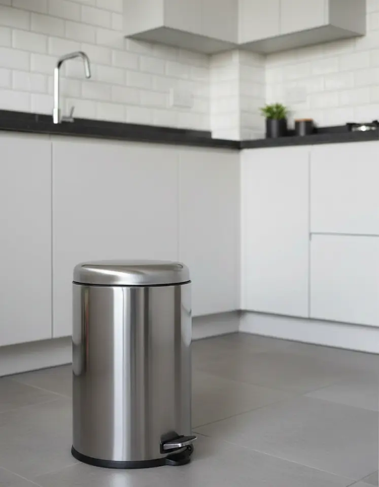 Papelera Inox 12l