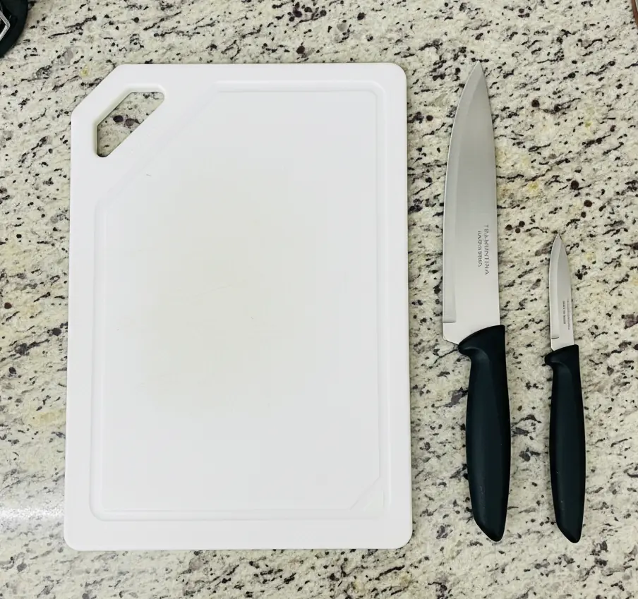Cuchillos De Cocina Tramontina Plenus Y Tabla De Corte