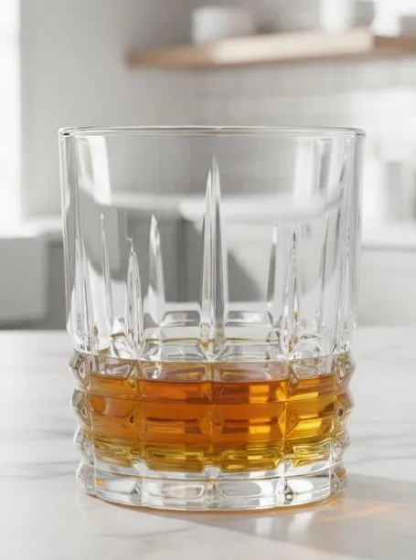 Set 6 Vasos Para Whisky, En Vidrio De Alta Calidad, 310ml