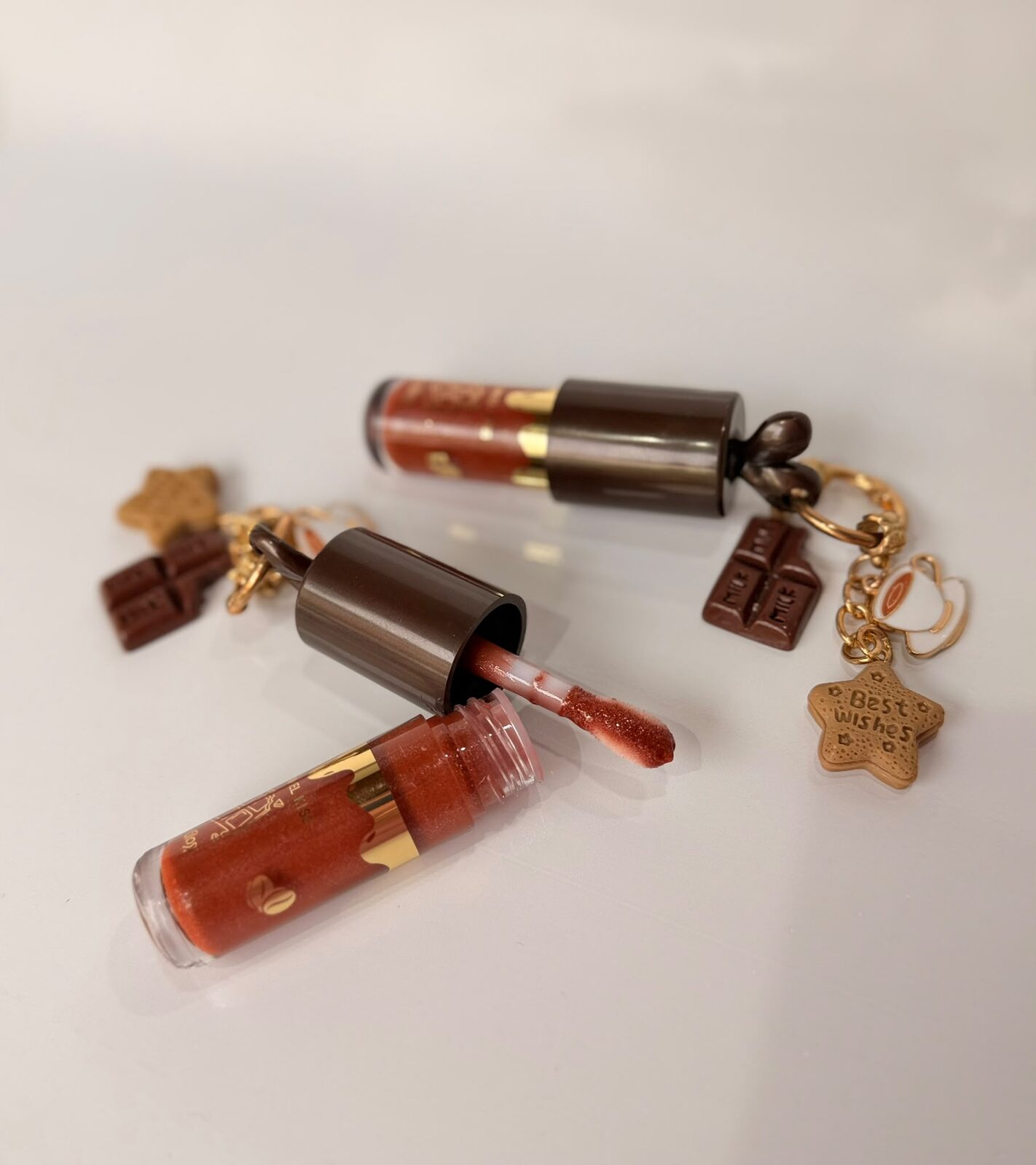 Gloss de chocolate con llavero