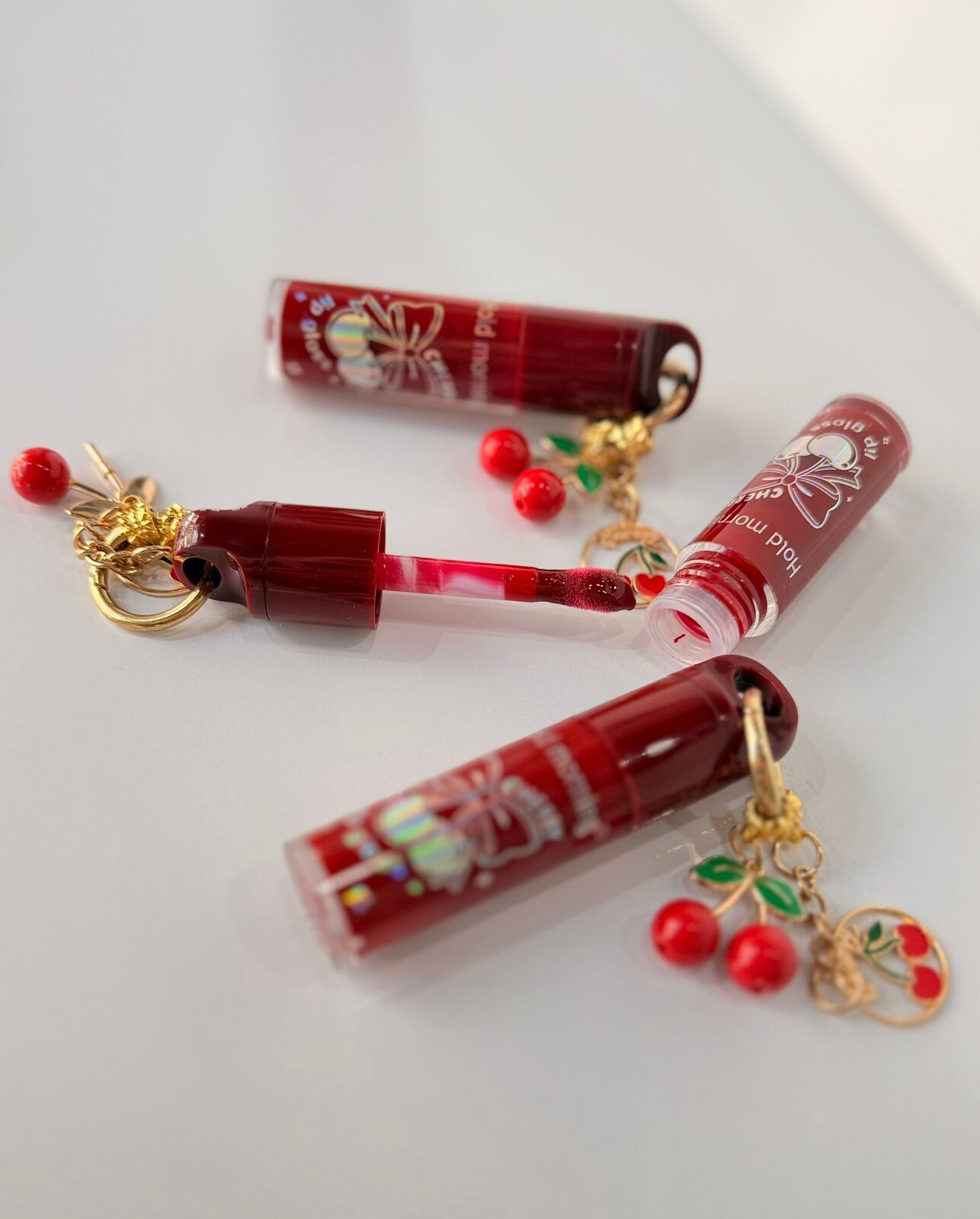Gloss llavero de cereza
