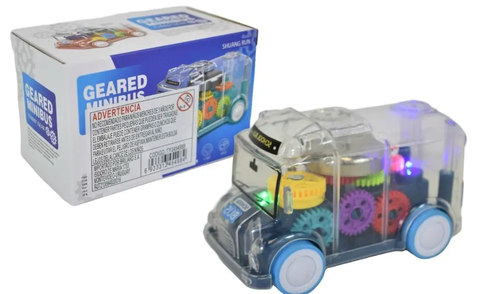 Minibús Didáctico con Engranajes y Luz – Geared Minibus