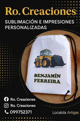 Mochilas sublimadas