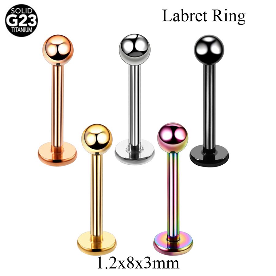 Labret Titanio Negro