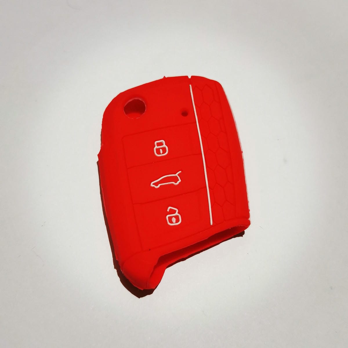 Protector de Silicona Volkswagen Linea Nueva - rojo-