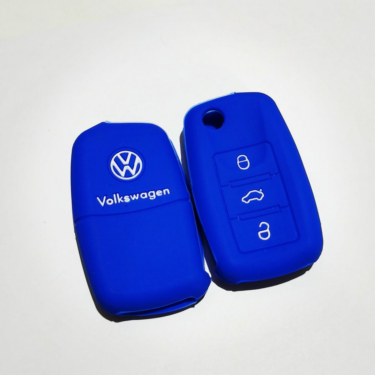 Protecor de Silicona Volkswagen - 3 botones azul-