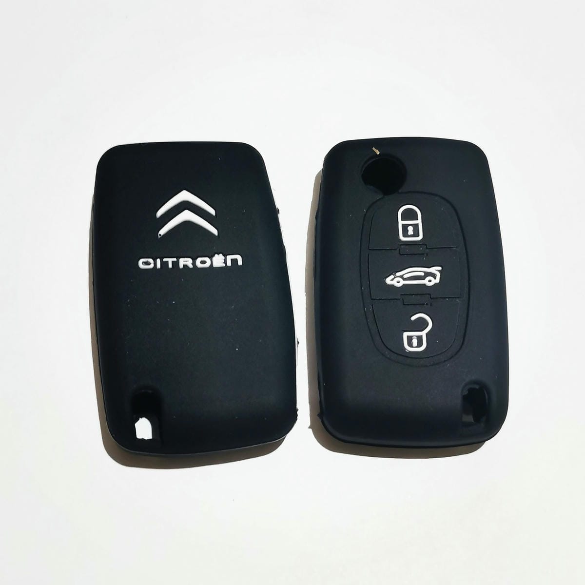 Protector de Silicona Citroen - 3 botones negro-